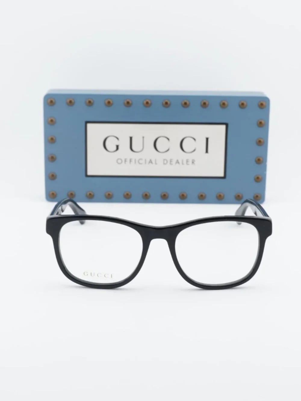 Gucci GG0004ON 001 Square Eyeglasses 53mm - Black